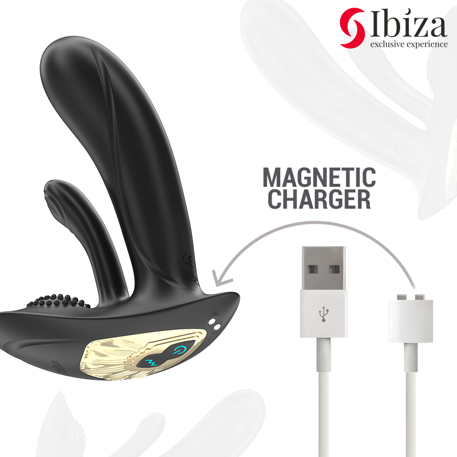 IBIZA – TRAGBARER VIBRATOR MIT G-PUNKT- UND KLITORISSTIMULATION MIT FERNBEDIENUNG