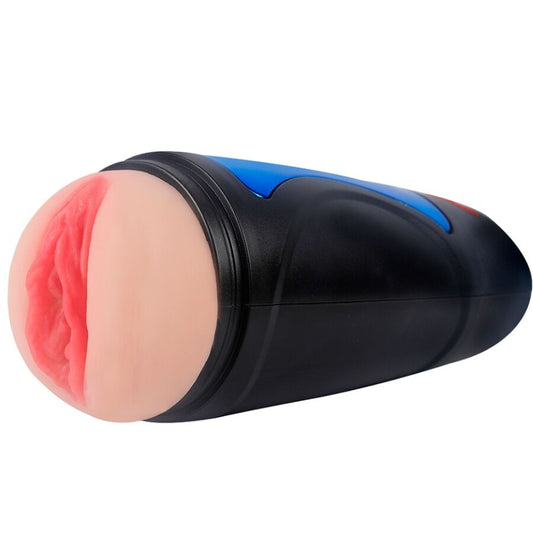 SHEQU - RENEE QUETSCHBARER VAGINA-MASTURBATOR MIT VIBRATION IM ETUI