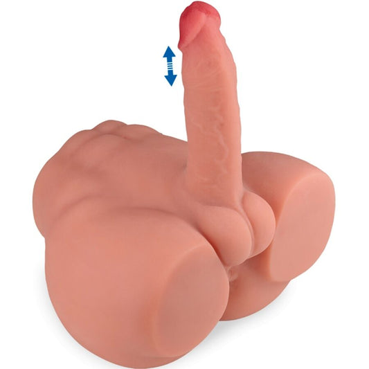 XISE - FREDERICO MASTURBADOR REALISTISCHER DILDO FRONTPOSITION MIT STOSSFUNKTION 15 CM