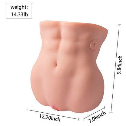 XISE - LYDIA Masturbator für die weibliche Vagina mit Stoßfunktion, 25 cm