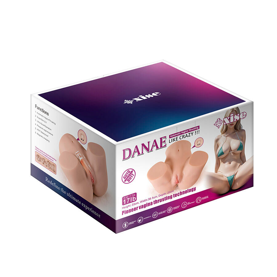 XISE - DANAE STOSSENDER REALISTISCHER VAGINA-MASTUBADOR MIT VIBRATION IN MEHREREN POSITIONEN