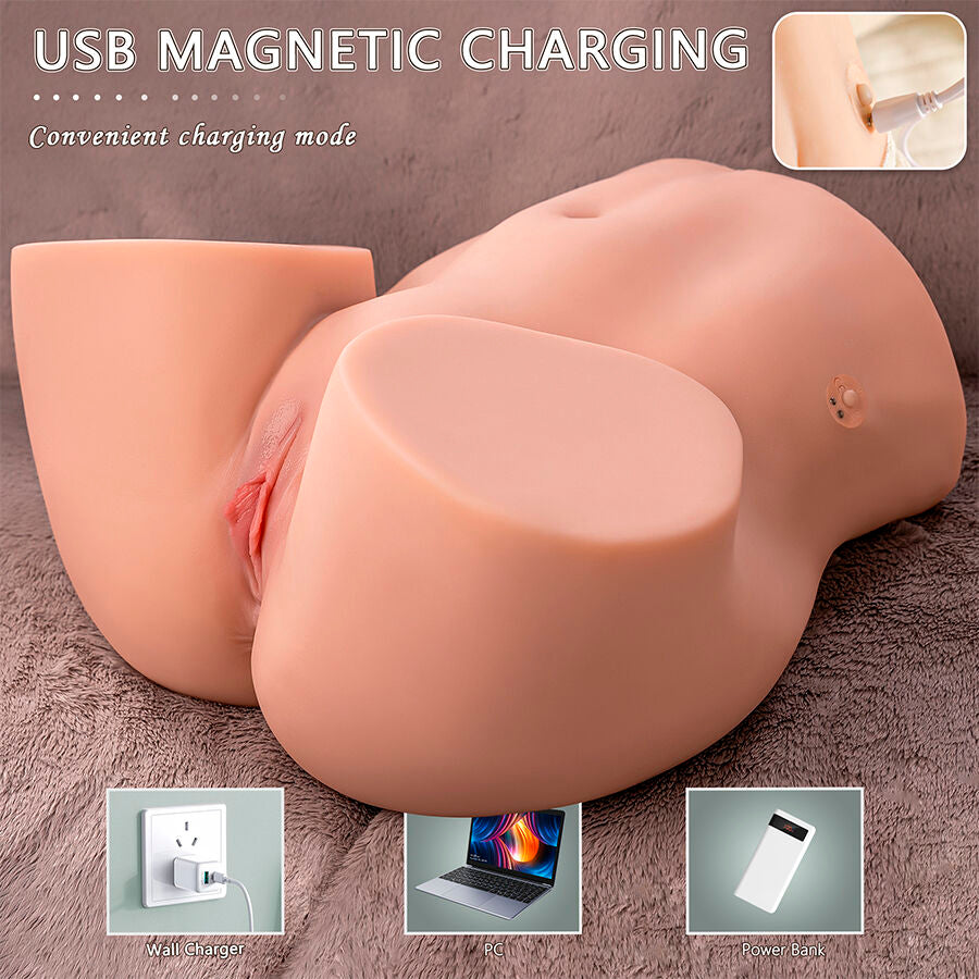 XISE - ETHEL REALISTISCHER VAGINA-MASTURBATOR MIT MEHREREN VIBRATIONSPOSITIONEN
