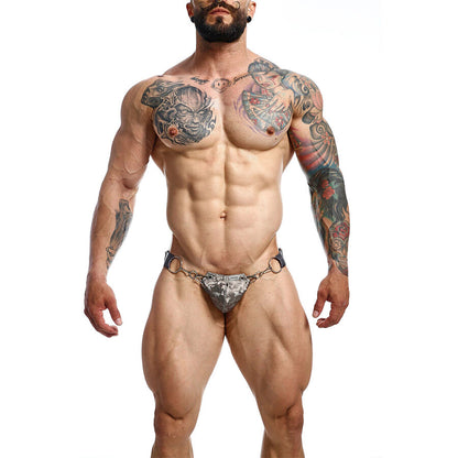 MOB - DNGEON SNAP JOCKSTRAP GRAU EINE GRÖSSE