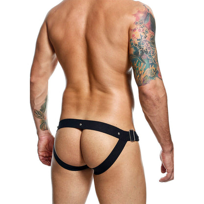 MOB - DNGEON JOCKSTRAP SCHWARZER DRUCK EINE GRÖSSE