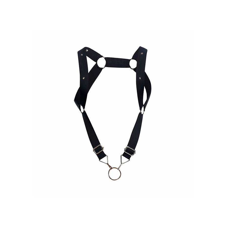 MOB - DNGEON HARNESS MIT GERADEN RÜCKEN SCHWARZ EINHEITSGRÖSSE