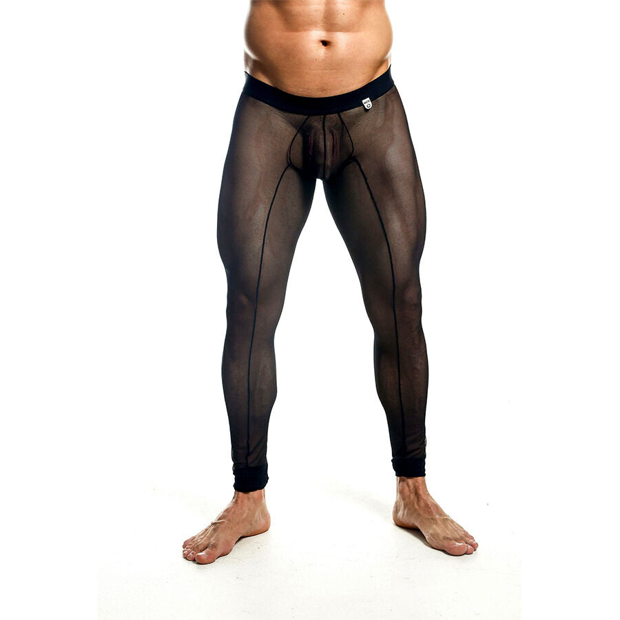MOB - SCHWARZE TRANSPARENTE STRUMPFHOSEN GRÖSSE L