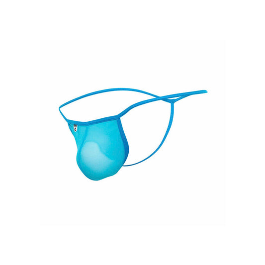 MOB - TRANSPARENTER T-FÖRMIGER TANGA AQUA GRÖSSE L/XL