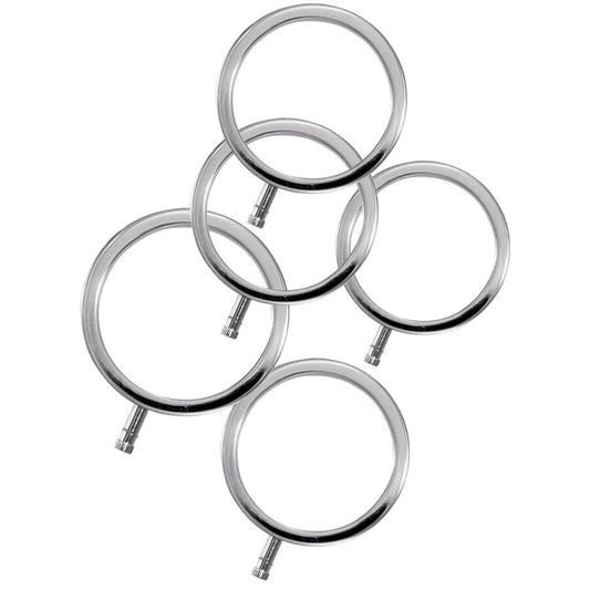 ELECTRASTIM - ELECTRARINGS METALL-PENISRINGE 5ER-PACK
