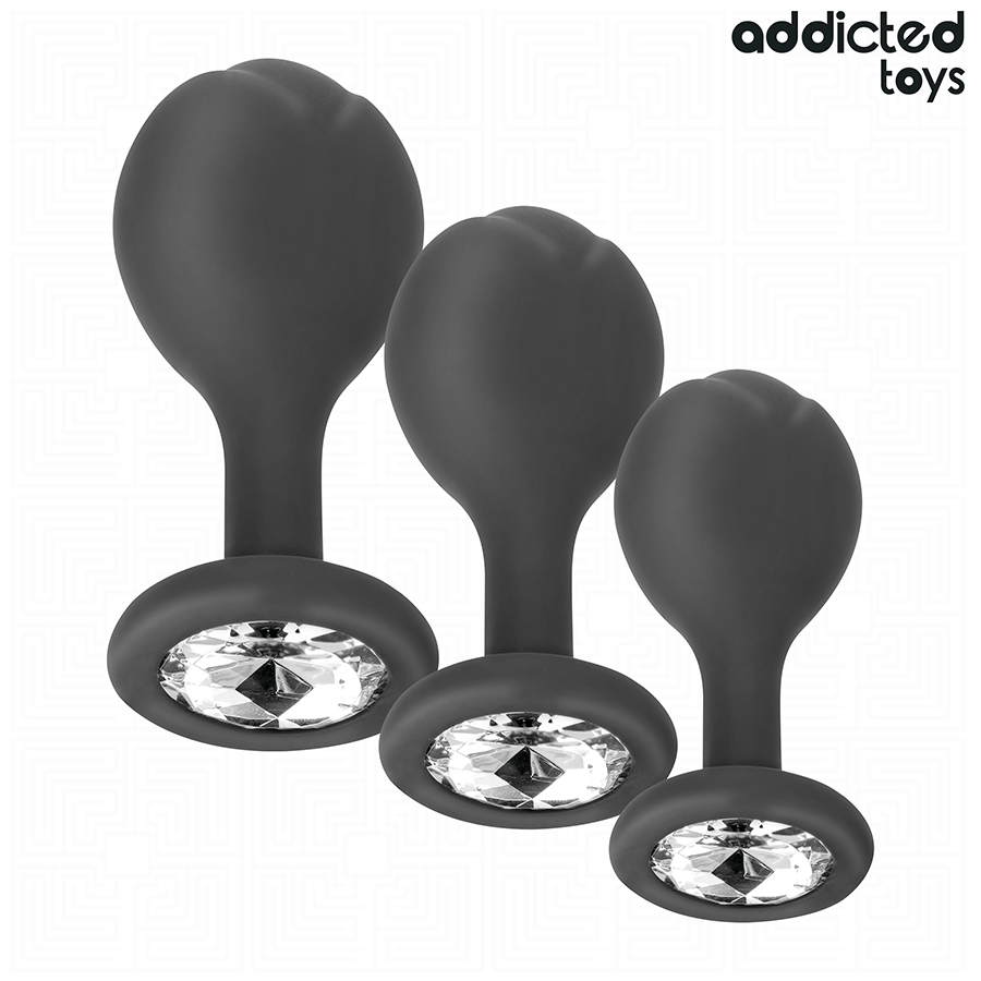 Addicted Toys 3er-Set Analplug mit Juwel