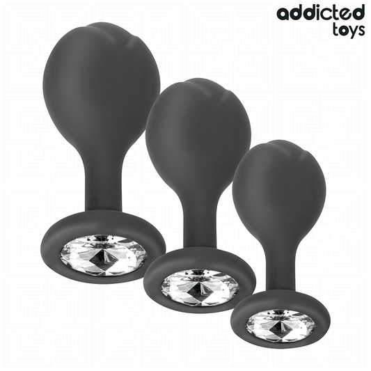 Addicted Toys 3er-Set Analplug mit Juwel