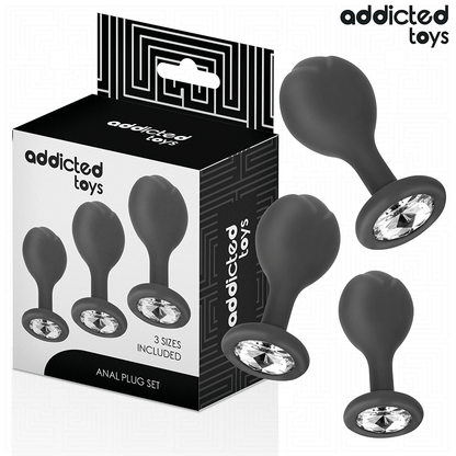 Addicted Toys 3er-Set Analplug mit Juwel