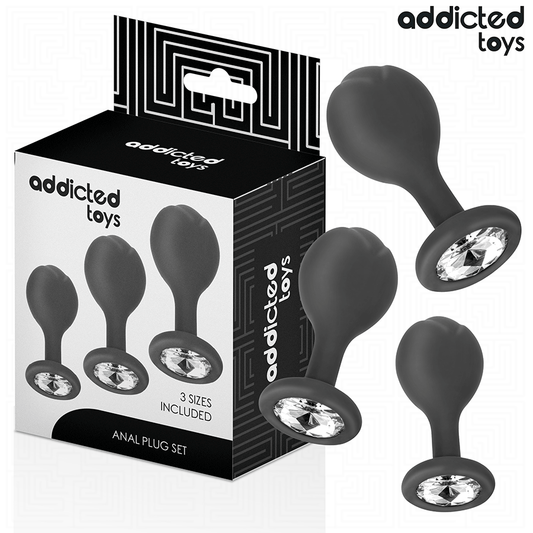 Addicted Toys 3er-Set Analplug mit Juwel