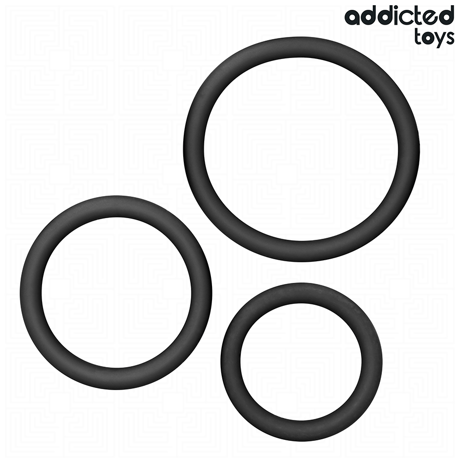 ADDICTED TOYS - SET SILIKONRINGE MODELL 2