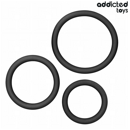 ADDICTED TOYS - SET SILIKONRINGE MODELL 2