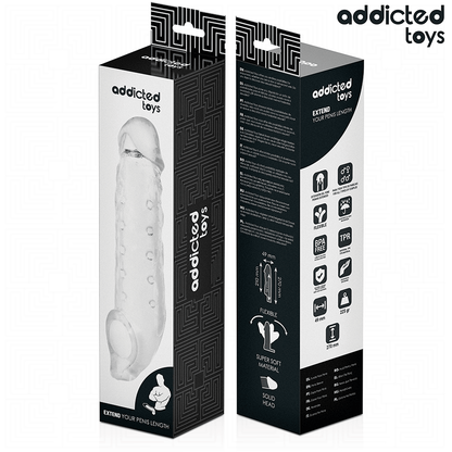 ADDICTED TOYS - TRANSPARENTE PENISVERLÄNGERUNG GRÖSSE S 23 CM