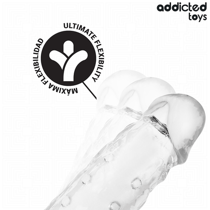 ADDICTED TOYS - TRANSPARENTE PENISHÜLSE GRÖSSE M 27 CM
