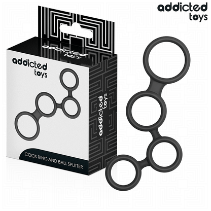 ADDICTED TOYS - PENISRING MIT TEILERN FÜR HODEN
