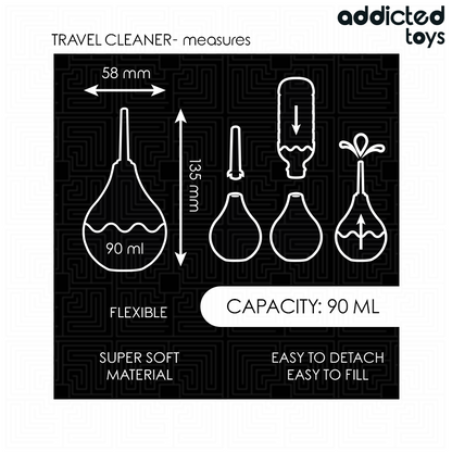 ADDICTED TOYS - REISE-ANALREINIGER GRÖSSE S 90 ML
