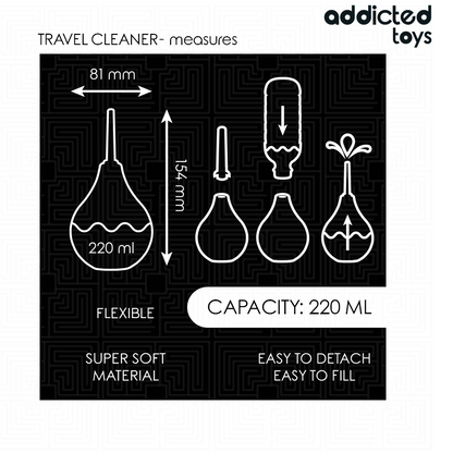 ADDICTED TOYS - REISE-ANALREINIGER GRÖSSE L 220 ML