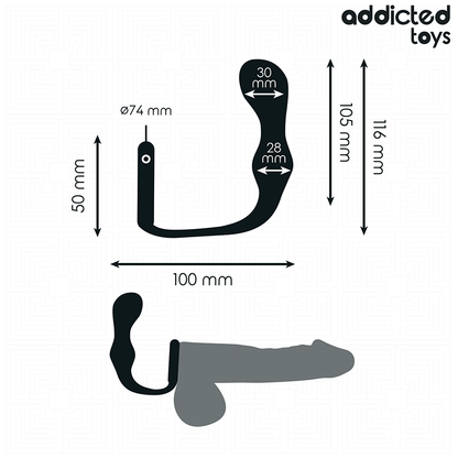 ADDICTED TOYS - ANALPLUG MIT RING MODELL 3