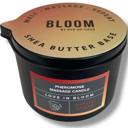 EYE OF LOVE - BLOOM MASSAGEKERZE SATIVA EARTHS DESIRE 150 ML