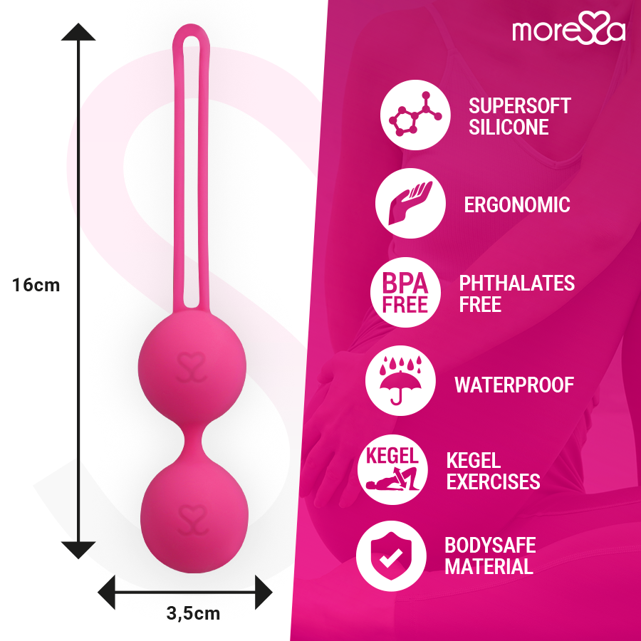 MORESSA - OSIAN TWO PREMIUM SILIKON ROSA BECKENBODENTRAINER