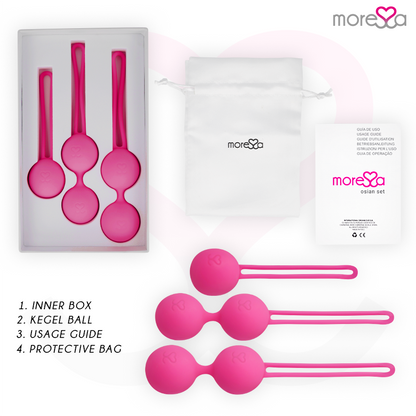 MORESSA - OSIAN SET PREMIUM SILIKON ROSA (Osian One - 51 g | Osian Two - 101 g | Osian Three 85 g)