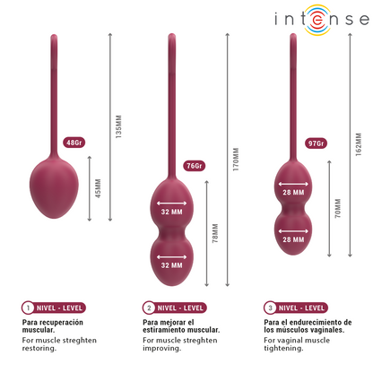 INTENSE - CHARLI KEGEL BALL KIT BURGUND