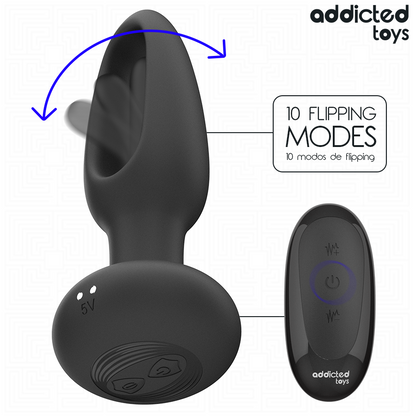 ADDICTED TOYS - ANALPLUG MIT VIBRIERENDER ZUNGE UND FERNBEDIENUNG