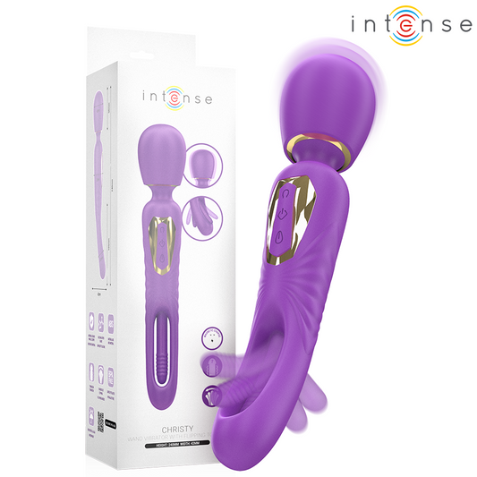 Intense Christy Vibrator-Stab mit Schnappender Zunge - Wiederaufladbar