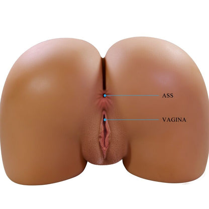 CRAZY BULL - WENDY REALISTISCHER WEIBLICHER PO-VIBRATOR UND SAUGER MIT TON 11 KG