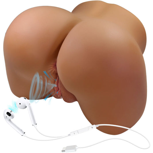 CRAZY BULL - WENDY REALISTISCHER WEIBLICHER PO-VIBRATOR UND SAUGER MIT TON 11 KG