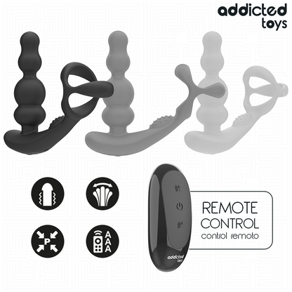 ADDICTED TOYS – ROTIERENDER PROSTATAMASSAGEGERÄT MIT FERNBEDIENUNG