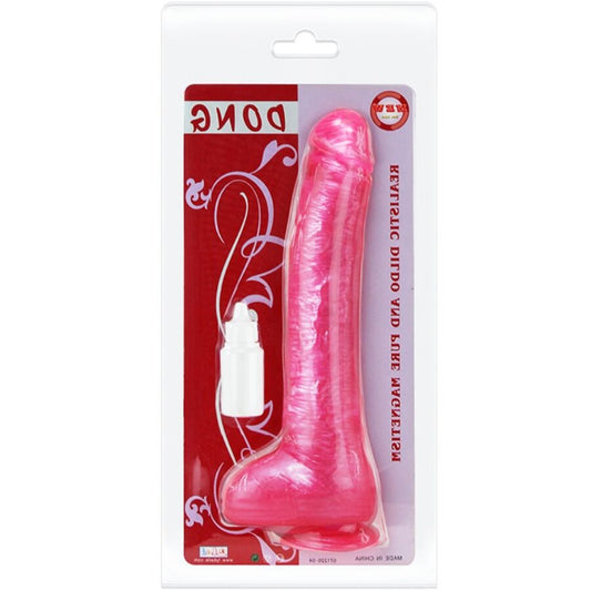 BAILE - REALISTISCHER ROSA DILDO DONG MIT SAUGNAPF