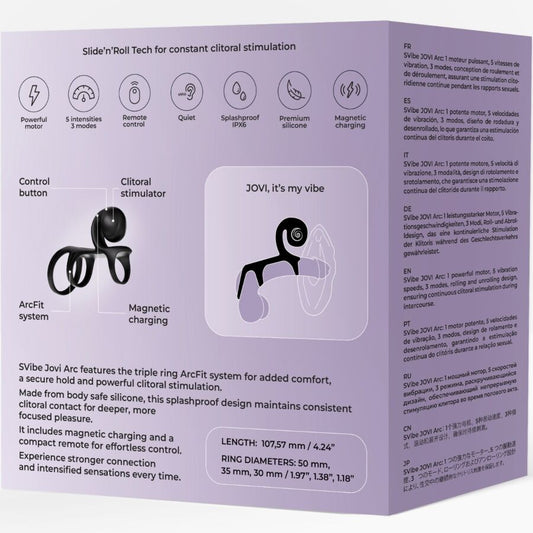 SNAIL VIBE - JOVI ARC COUPLE RING FERNBEDIENUNG SCHWARZ