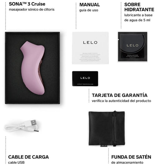 LELO - SONA 3 CRUISE SONIC KLITORALSAGER SCHWARZ