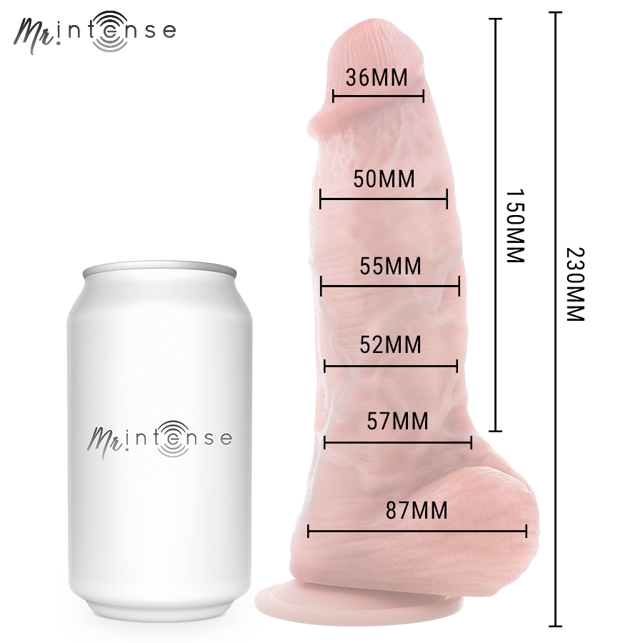 MR INTENSE - MITTLERER SPENCER SILIKONDILDO 23 CM -Ø- 5,7 CM