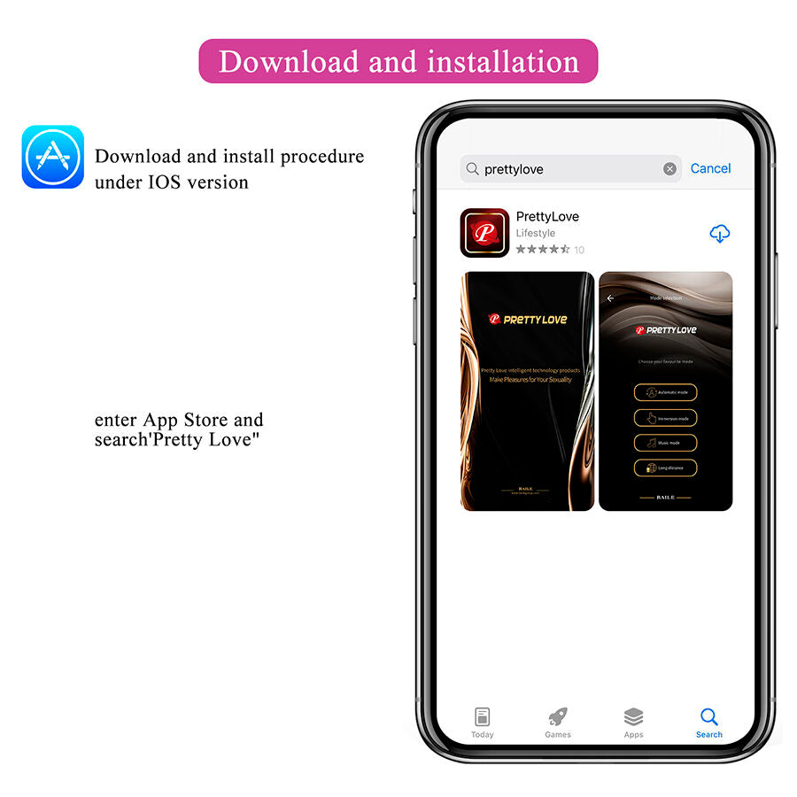 PRETTY LOVE - DORA UNSICHTBARER VIBRATOR MIT KOSTENLOSER APP