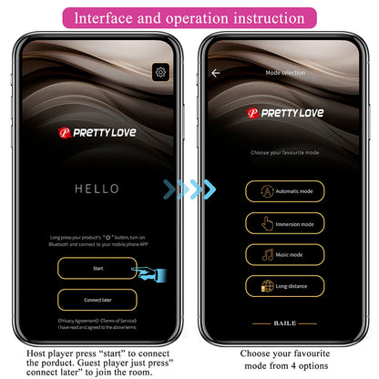 PRETTY LOVE - DORA UNSICHTBARER VIBRATOR MIT KOSTENLOSER APP