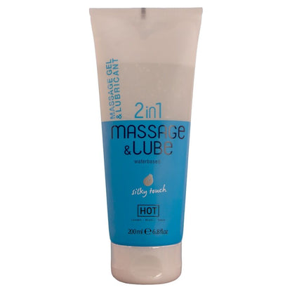 HOT - MASSAGE- & GLEITGEL 2IN1 SILKY TOUCH 200 ML