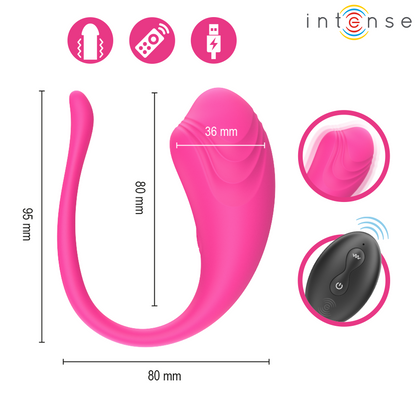 INTENSE - OLIVIA PINK VIBRATIONS-EI MIT FERNBEDIENUNG