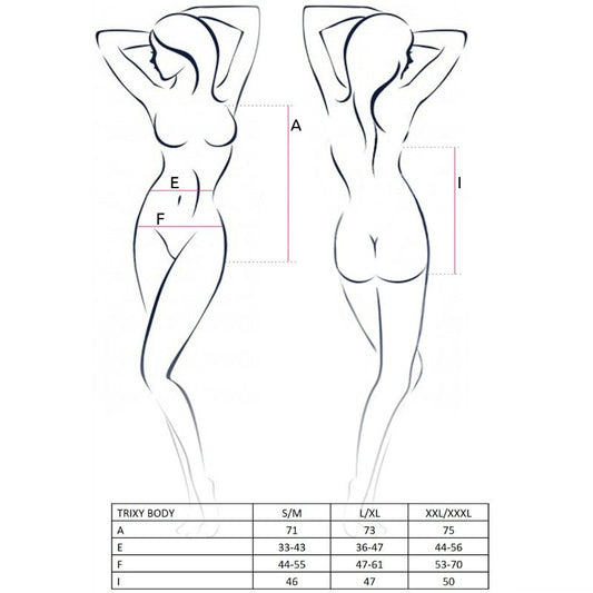 PASSION - WOMAN TRIXY TEDDY SCHWARZ GRÖSSE L/XL