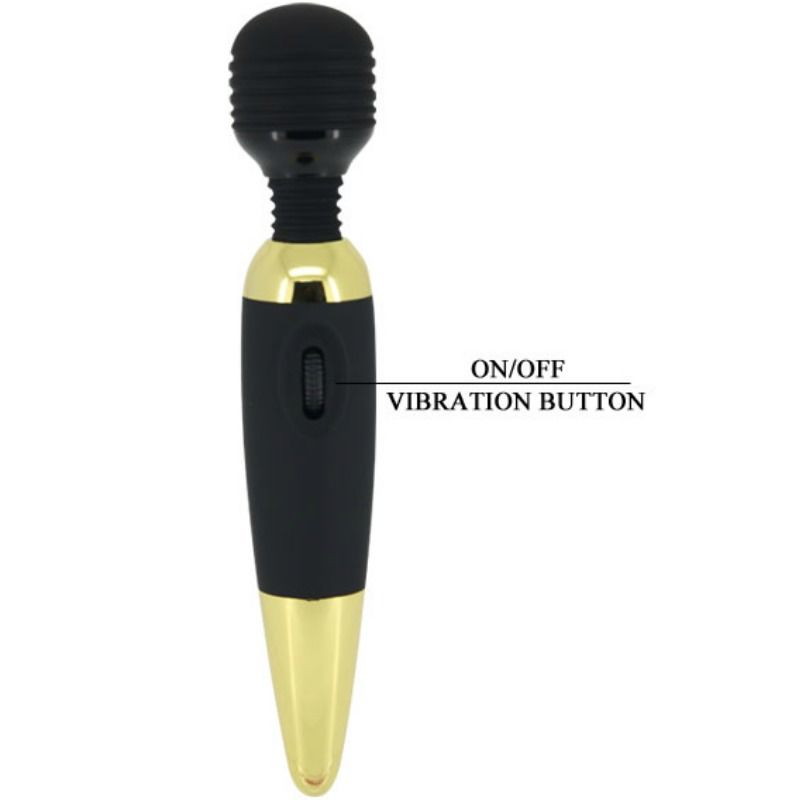 Pretty Love Kraftstab Massager - Batteriebetrieben, 10 Vibrationen, Gold