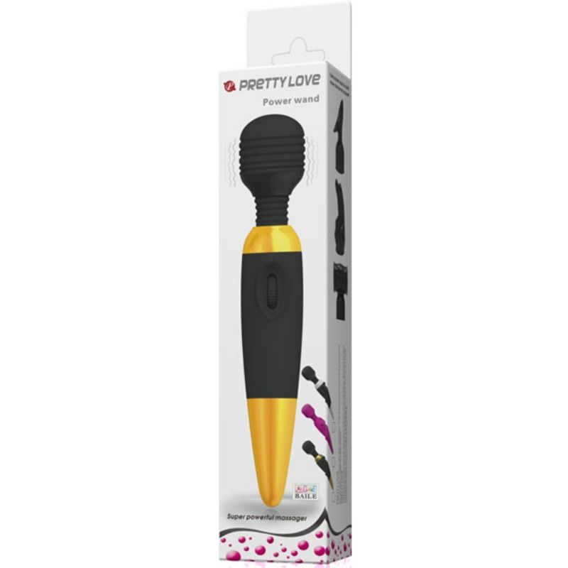 Pretty Love Kraftstab Massager - Batteriebetrieben, 10 Vibrationen, Gold