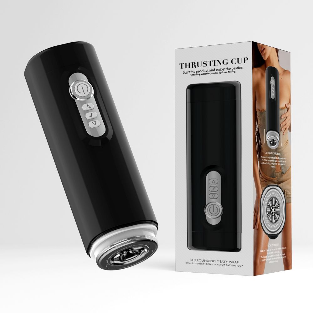 Elektrischer Masturbator Cup – 7 Vibrations- & 2 Stoßmodi + Soundfunktion