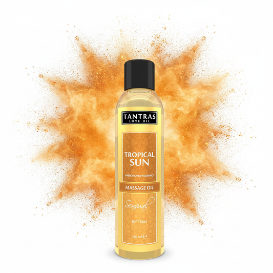 Tropical Sun Massage Oil mit Explosion