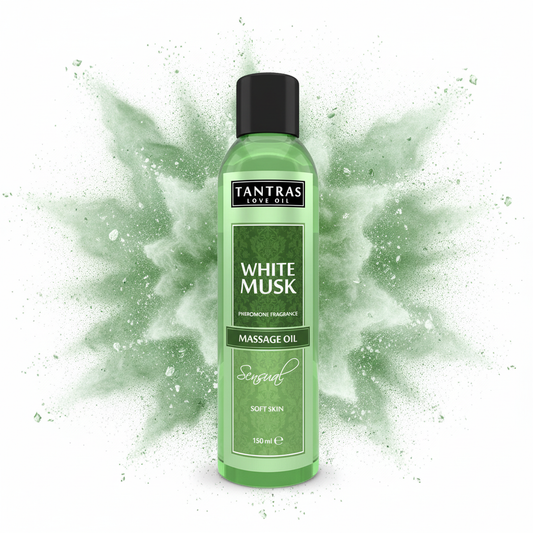 White Musk Massage Oil mit Explosion