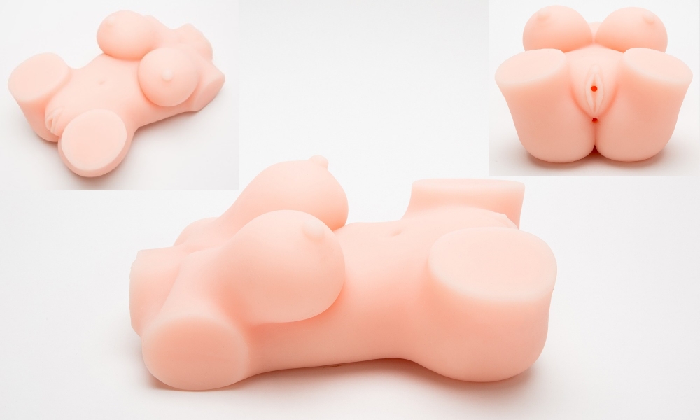 Bild 1 von Masturbator Torso Taschenmuschi Sex Puppe 1,55KG Silikon Vagina Anal Brüste