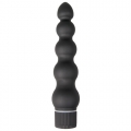 Doc Johnson Geriffelter Analvibrator - Schwarz - 16 cm