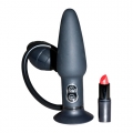 Vibrierender Anal-Plug aufpumpbar - Schwarz 17cm